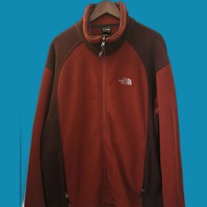 Men's The North Face Maroon Zip Fleece Polartec Jacket XL
